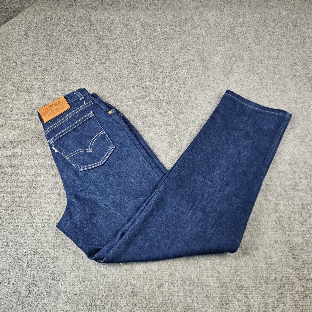 Rare‎ Vintage Levi's 18850-7017 White Tab Leather Patch Jeans W14 29x31